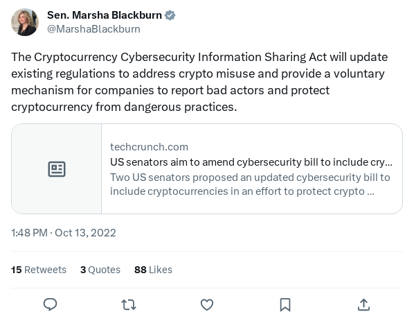 Screenshot of Archived Tweet