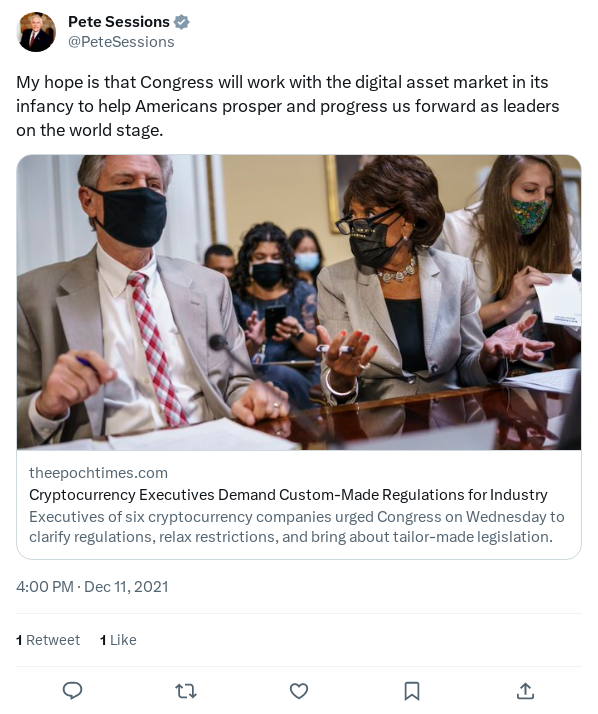 Screenshot of Archived Tweet