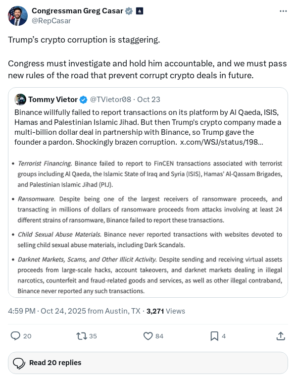 Screenshot of Archived Tweet