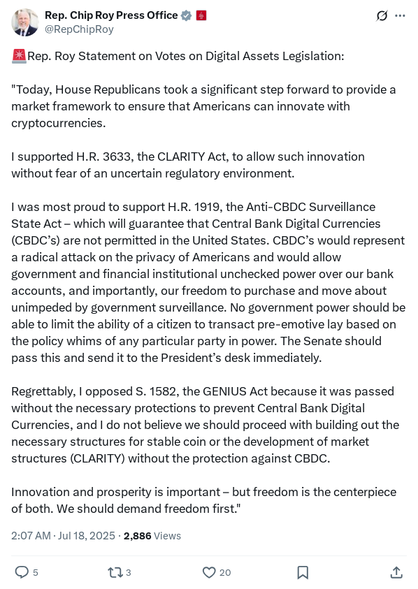 Screenshot of Archived Tweet