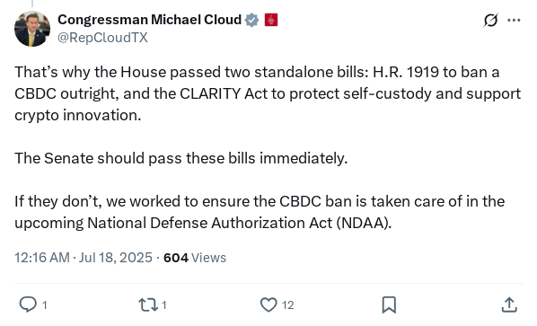 Screenshot of Archived Tweet