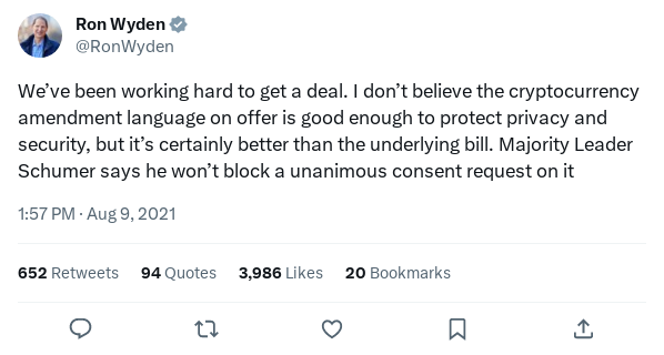 Screenshot of Archived Tweet