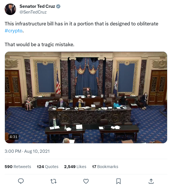 Screenshot of Archived Tweet
