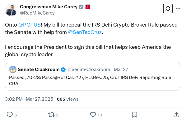 Screenshot of Archived Tweet