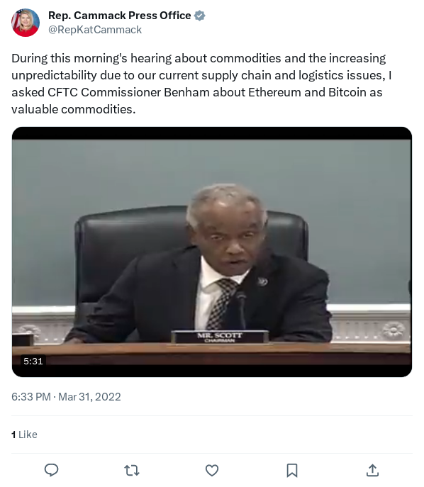 Screenshot of Archived Tweet