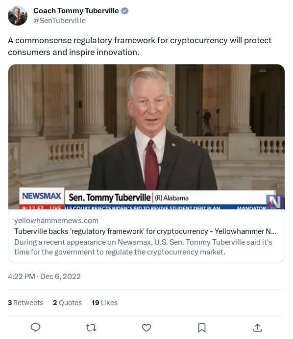 Screenshot of Archived Tweet