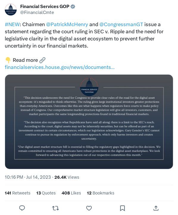 Screenshot of Archived Tweet