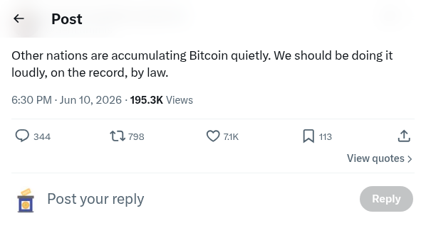 Screenshot of Archived Tweet