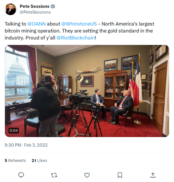 Screenshot of Archived Tweet