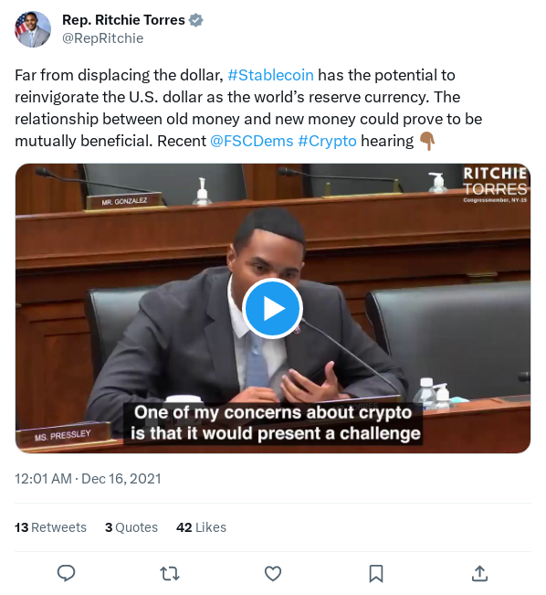 Screenshot of Archived Tweet