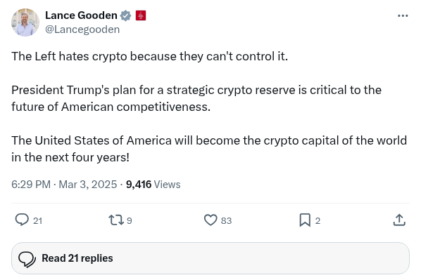Screenshot of Archived Tweet