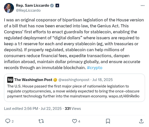 Screenshot of Archived Tweet