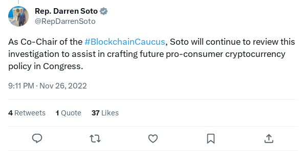 Screenshot of Archived Tweet