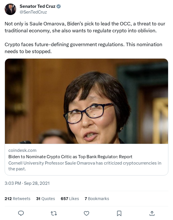 Screenshot of Archived Tweet